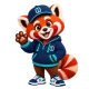 Chiko, the CustHive mascot, waving